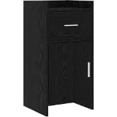 vidaXL Buffet en chêne noir 40 x 36 x 80 cm, aggloméré