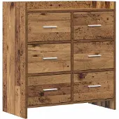 vidaXL Buffet en bois recyclé 75 x 33 x 80 cm, aggloméré