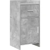 vidaXL Buffet gris béton 40 x 36 x 80 cm en aggloméré