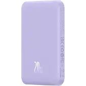 Baseus 5000Mah 20W Mini Powerbank Magnétique (Violet)