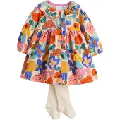 Next Robe nude / bleu / orange / rouge clair