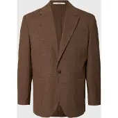 Selected Coupe Décontractée Blazer Homme Marron 46