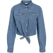 Noisy May Chemisier 'NMHelsa' bleu denim