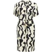 Object Robe-chemise beige / noir
