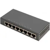 Digitus DN-80066-1 Switch 8-Port Gigabit Desktop, Unmanaged, Metallgeh.