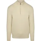Profuomo Pullover Demi-Zip Luxury Blanc Cassé Beige Blanc cassé taille XXL