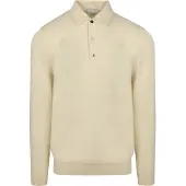 Profuomo Polo Manches Longues Blanc Cassé Beige Blanc cassé taille S