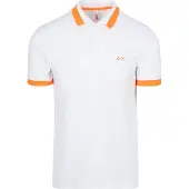 Sun68 Polo Rayures Fluo Blanc taille XXL