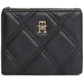 Tommy Hilfiger Porte-monnaies 'Quilted TH Monogram Bifold' or / noir
