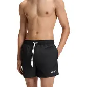 HUGO Shorts de bain 'Haiti' noir / blanc