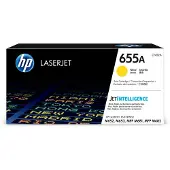 HP 655A (CF452A) - Jaune - Toner
