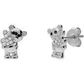 Lucardi Boucles d'oreilles 'Statement' argent