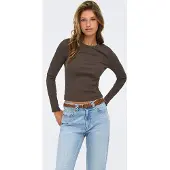 ONLY T-shirt 'ONLVAL' marron