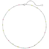 Hey Happiness Chaîne 'Color Line' argent