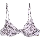 Next Hauts de bikini crème / bleu roi / aubergine / rose pastel