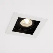 Lyora Projecteur carré encastré Grid Noir
