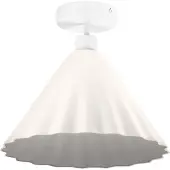 Ledvance Plafonnier blancReproduction Pulp en métal et papier mâché, E27, 310 mm de diamètre, abat-jour en matériau recyclé, durable grâce à sa source lumineuse interchangeable, facile à installer