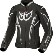Berik Fufur Veste en cuir moto pour femmes