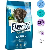 Interquell GmbH HappyDog 11kg Sensible Caraïbes avec poisson de mer