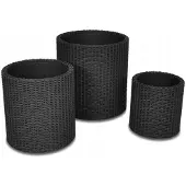 Keter Ensemble de pots de fleurs pour terrasse (43.40 x 44.30 cm)