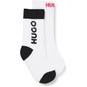 HUGO G01169 Socks 2 Pairs Blanc EU 39 Enfants