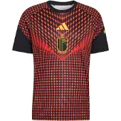 Adidas Maillot 'Belgien 26 Pre-Match' jaune foncé / orange / rouge / noir