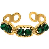 Purelei Bague 'Harmony' or / vert
