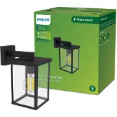 Philips Outdoor Bellini mur carré 25W excl LM noir