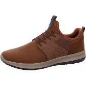 SKECHERS Chaussures Delson Axton pour hommes, chaussures à lacets, style mocassin, couleur marron, pour un usage décontracté
