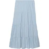 Superdry Femme Jupe Longue à Volants Tissée Blue Taille: 42