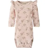 Lil´ Atelier Barboteuse / body 'NBFGavo' olive / prune / mauve / rose ancienne