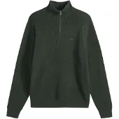 Levi's Pull-over 'Housemark Quarter Zip Sweater' vert foncé