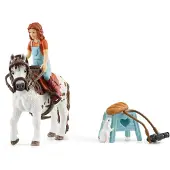Schleich Horse Club - Mia et Spotty - Coffret de figurines - Jouets pour enfants (garçons et filles) - 9 pièces