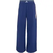 Adidas Pantalon de sport 'Hyperglam Color Block Wide Woven' bleu cobalt / blanc