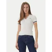 GUESS Jeans W6grz1z3p32 Short Sleeve Polo Blanc S Femme