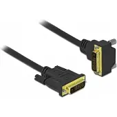 DeLOCK Câble DVI 24+1 fiche mâle sur 24+1 fiche mâle coudée 3 m -