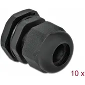 DeLOCK PG16 - Raccord de câble - Noir (lot de 10)
