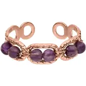 Purelei Bague 'Purple Dusk' or rose / violet foncé