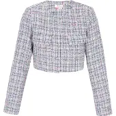 IZIA Blazer bleu / jaune / rose / blanc