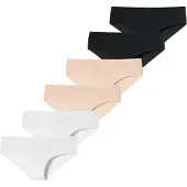 Schiesser Culotte ' Invisible Light ' sable / noir / blanc