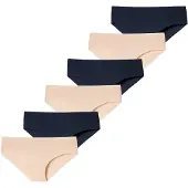 Schiesser Culotte ' Invisible Light ' sable / bleu nuit