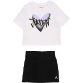 Jordan Set 'I HEART' violet pastel / noir / blanc