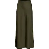 Vila Ellette High Waist Midi Skirt Vert 42 Femme