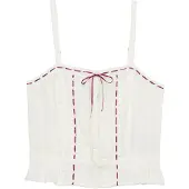 Superdry Lace Cami Sleeveless Top Blanc M Femme