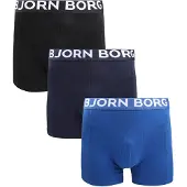 Björn Borg Boxers Lot de 3 Bleu Foncé