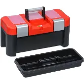 Allit mallette à outils McPlus Alu 21 PP rouge/noir non équipée