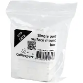 Gembird NCAC-1U6-01 Boîtier de montage CAT6 UTP (Boîtier), Accessoires électroniques + boîtier, Blanc