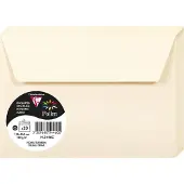 Clairefontaine Pack de 20 enveloppes Pollen C6 114 x 162 mm Ivoire