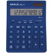 MAUL Calculatrice de bureau MXL 12 bleu clair Affichage (chiffres) : 12 Fonctionne sur piles, solaire (Fonctionnement sur piles)