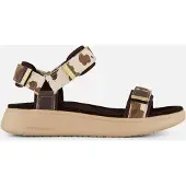Woden Sandales 'Line' beige / marron